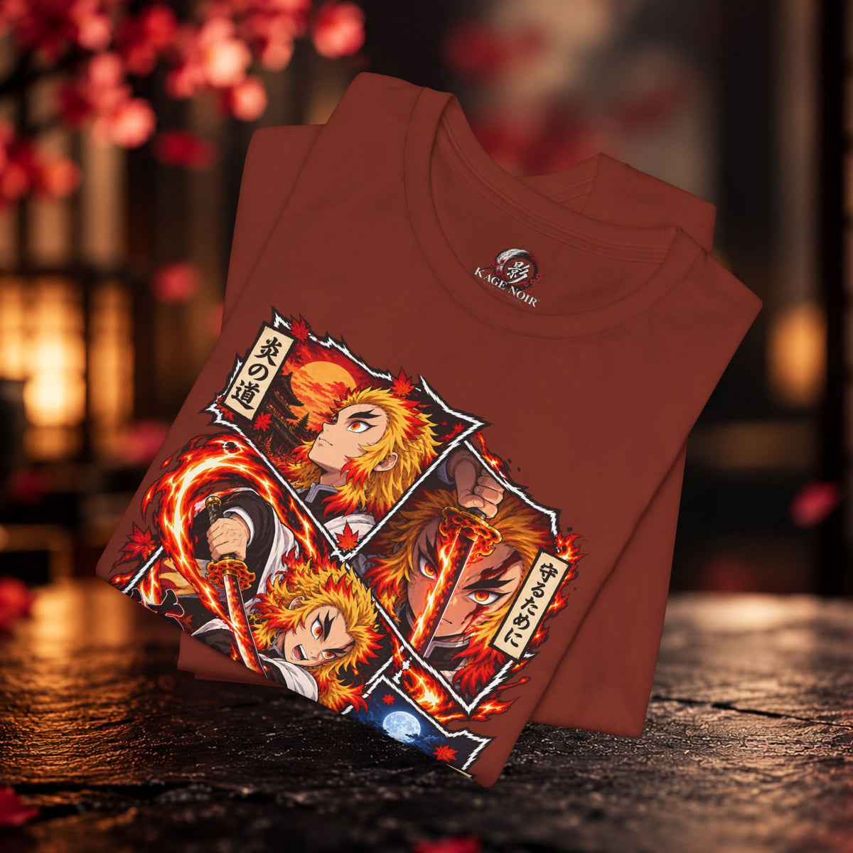 Rengoku Anime Panel Tee | Short Sleeve T-Shirt