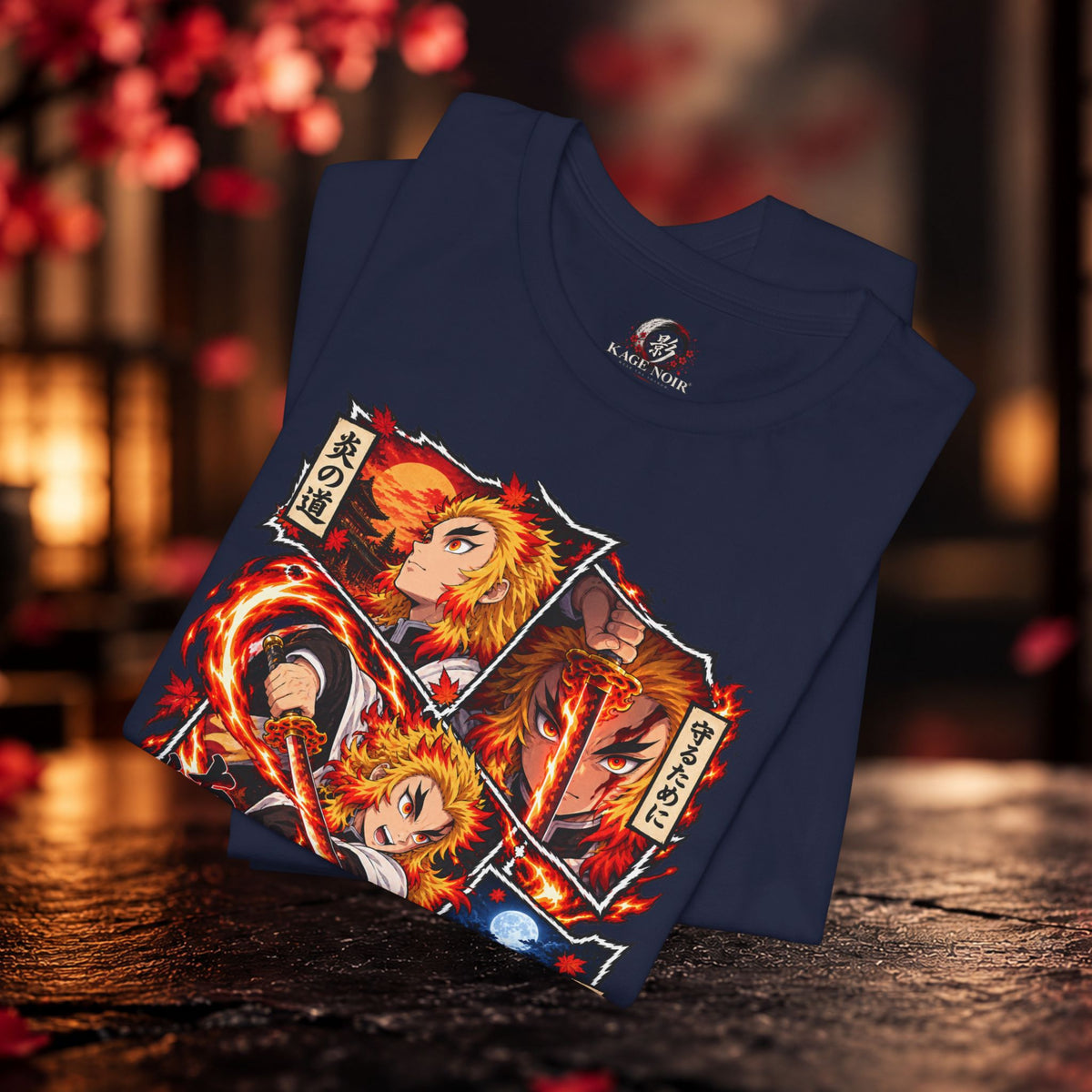 Rengoku Anime Panel Tee | Short Sleeve T-Shirt