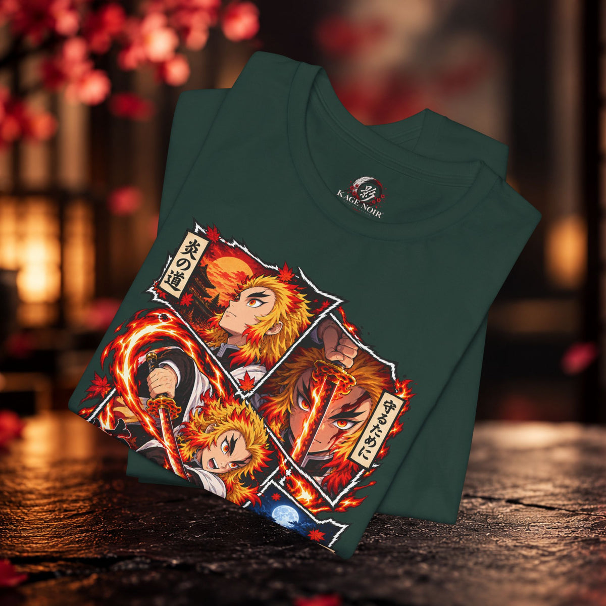 Rengoku Anime Panel Tee | Short Sleeve T-Shirt