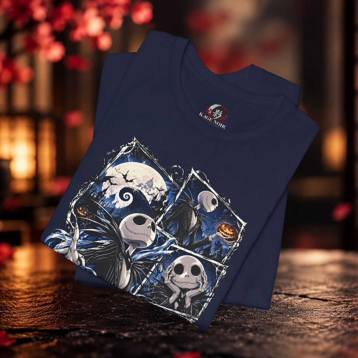Nightmare Jack Skellington Tee – Gothic Halloween Movie Graphic T-Shirt