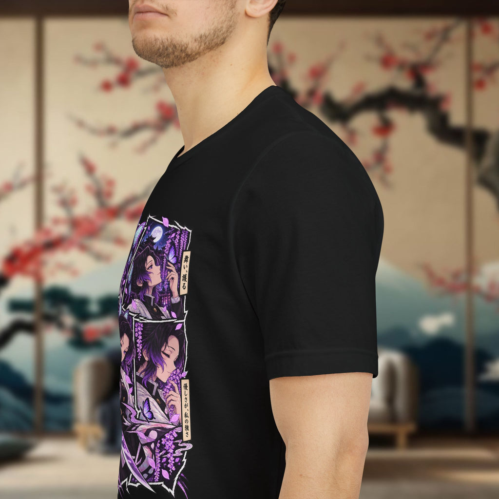 Shinobu Panel Tee | Manga Character Illustration