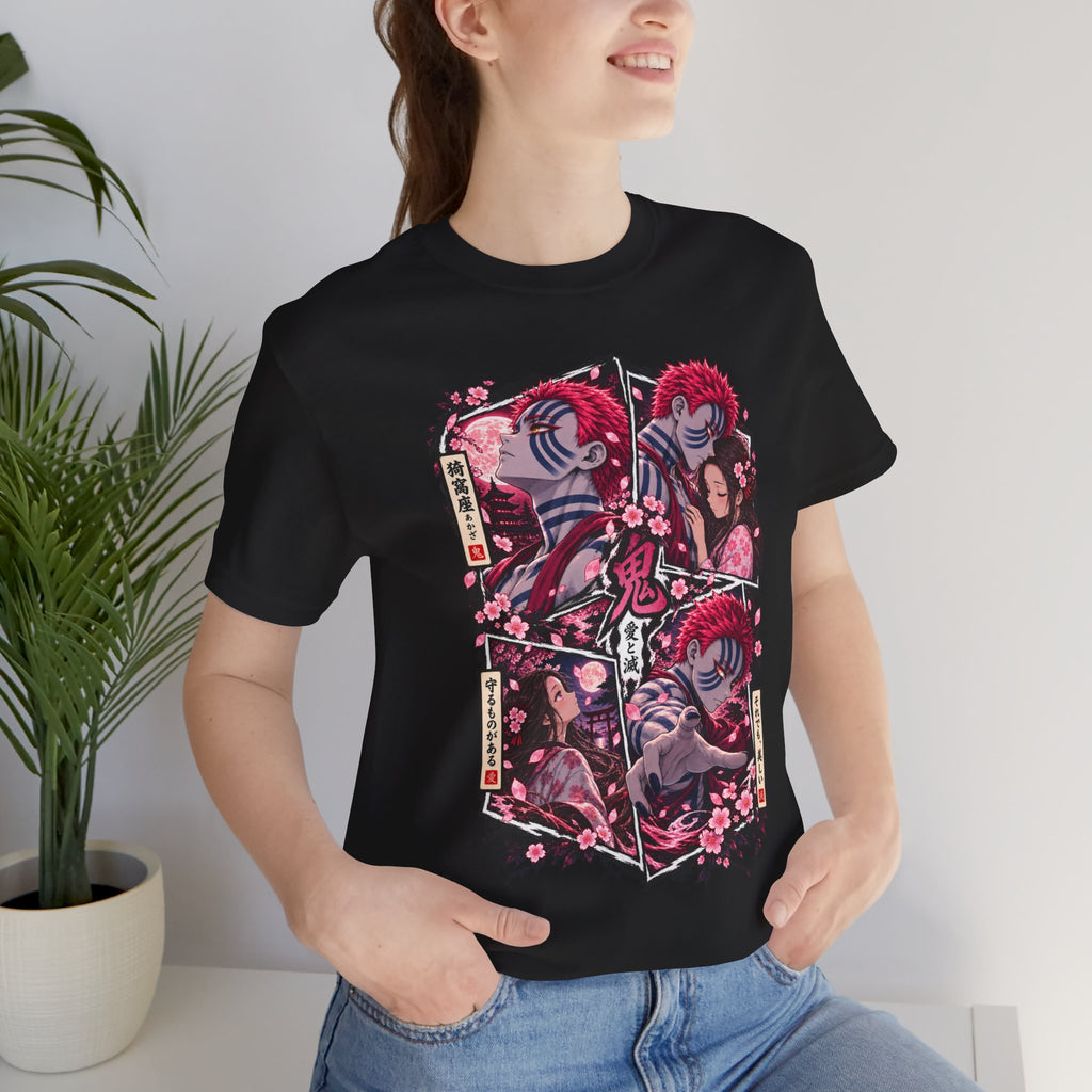 Akaza Panel Art T-Shirt | Anime Manga Character Tee