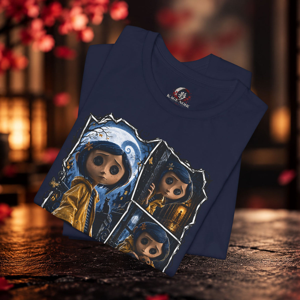 Halloween Coraline-Inspired Horror Movie Tee