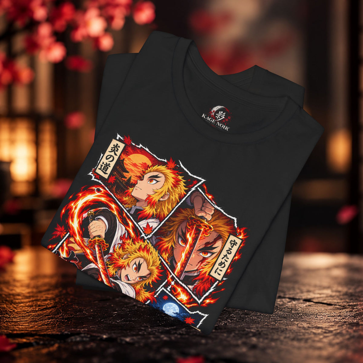 Rengoku Anime Panel Tee | Short Sleeve T-Shirt