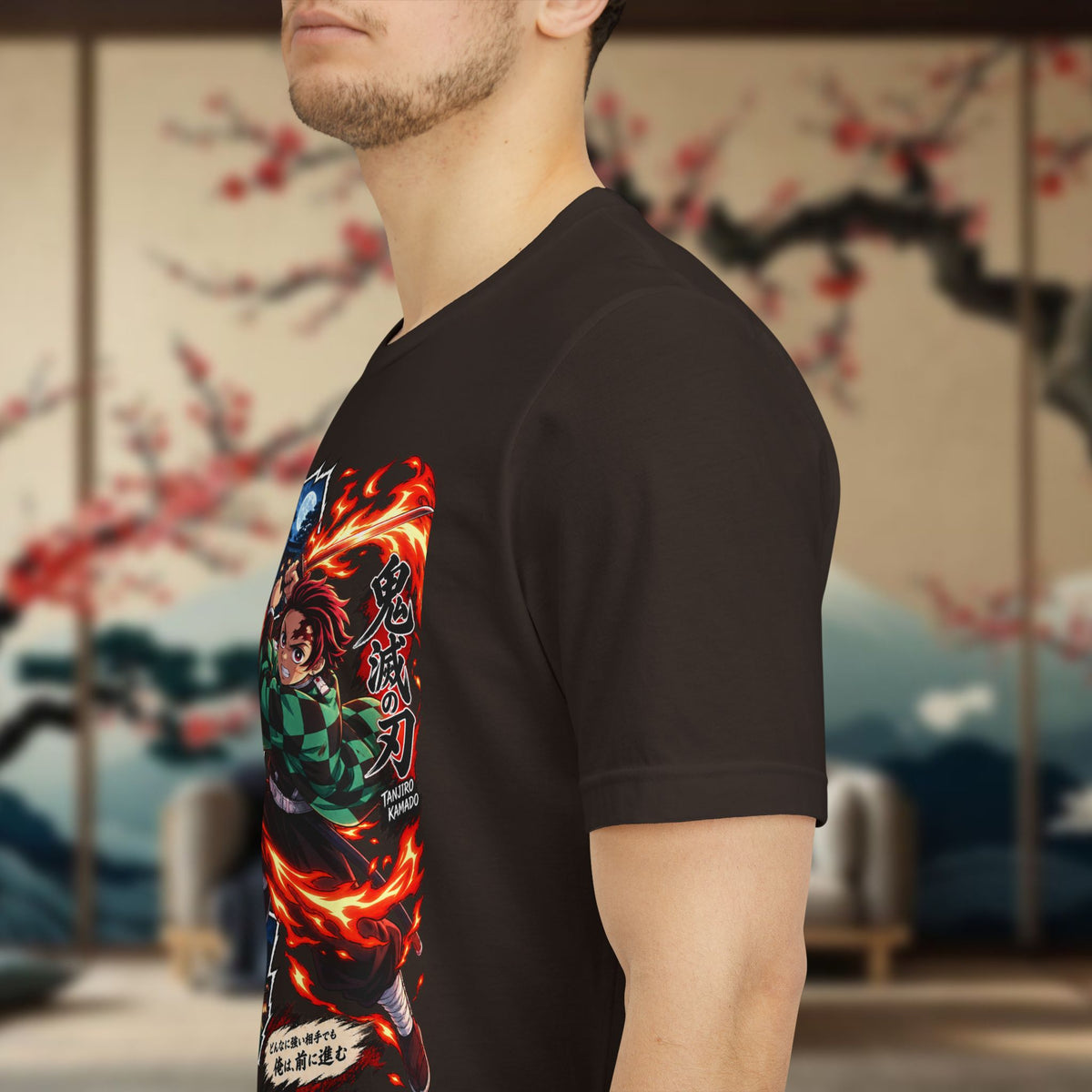 Tanjiro Anime Panel Tee | Short Sleeve T-Shirt
