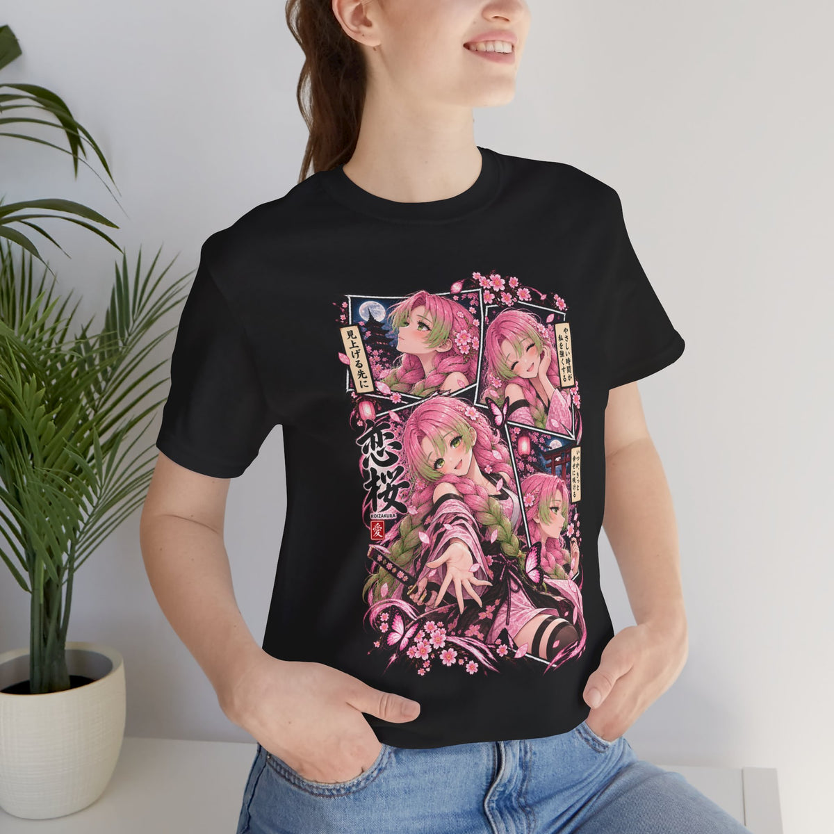 Mitsuri Anime Girl Tee | Four-Panel Manga Art Shirt