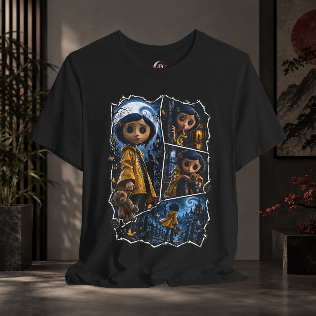 Halloween Coraline-Inspired Horror Movie Tee