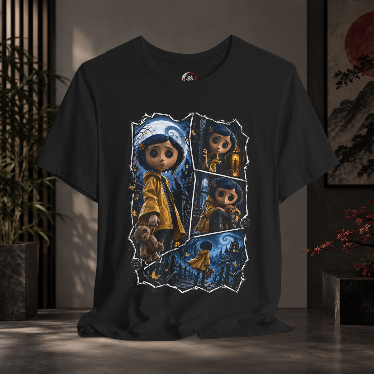 Halloween Coraline-Inspired Horror Movie Tee