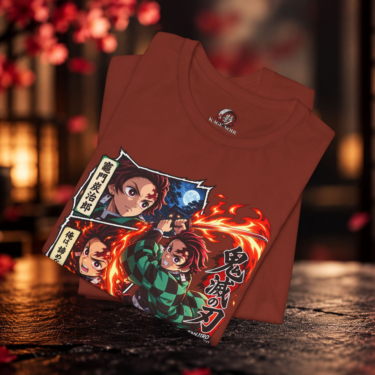 Tanjiro Anime Panel Tee | Short Sleeve T-Shirt