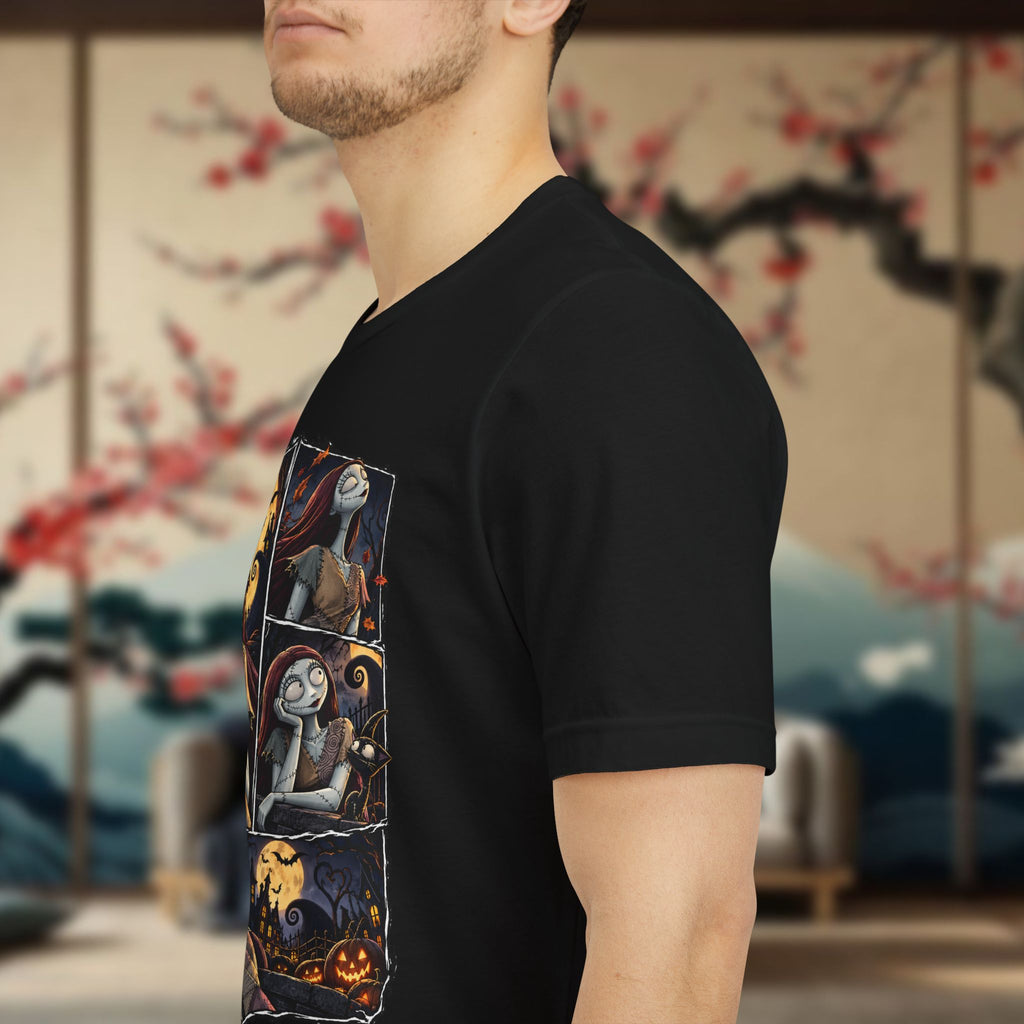 Nightmare Collage T-Shirt — Cartoon Skeleton Halloween Tee