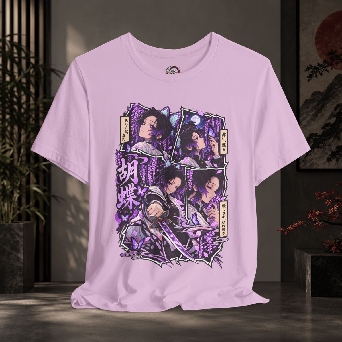 Shinobu Panel Tee | Manga Character Illustration