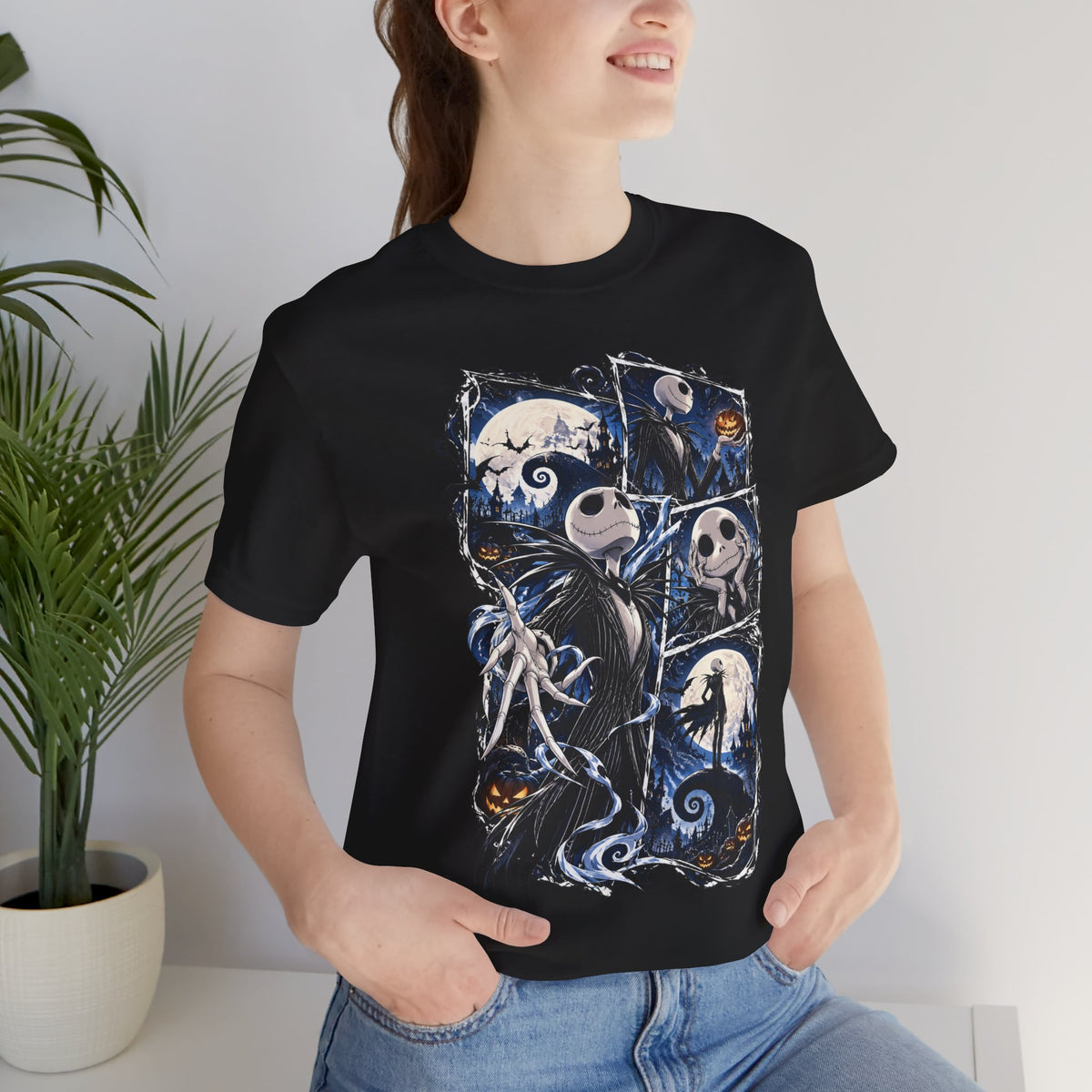Nightmare Jack Skellington Tee – Gothic Halloween Movie Graphic T-Shirt