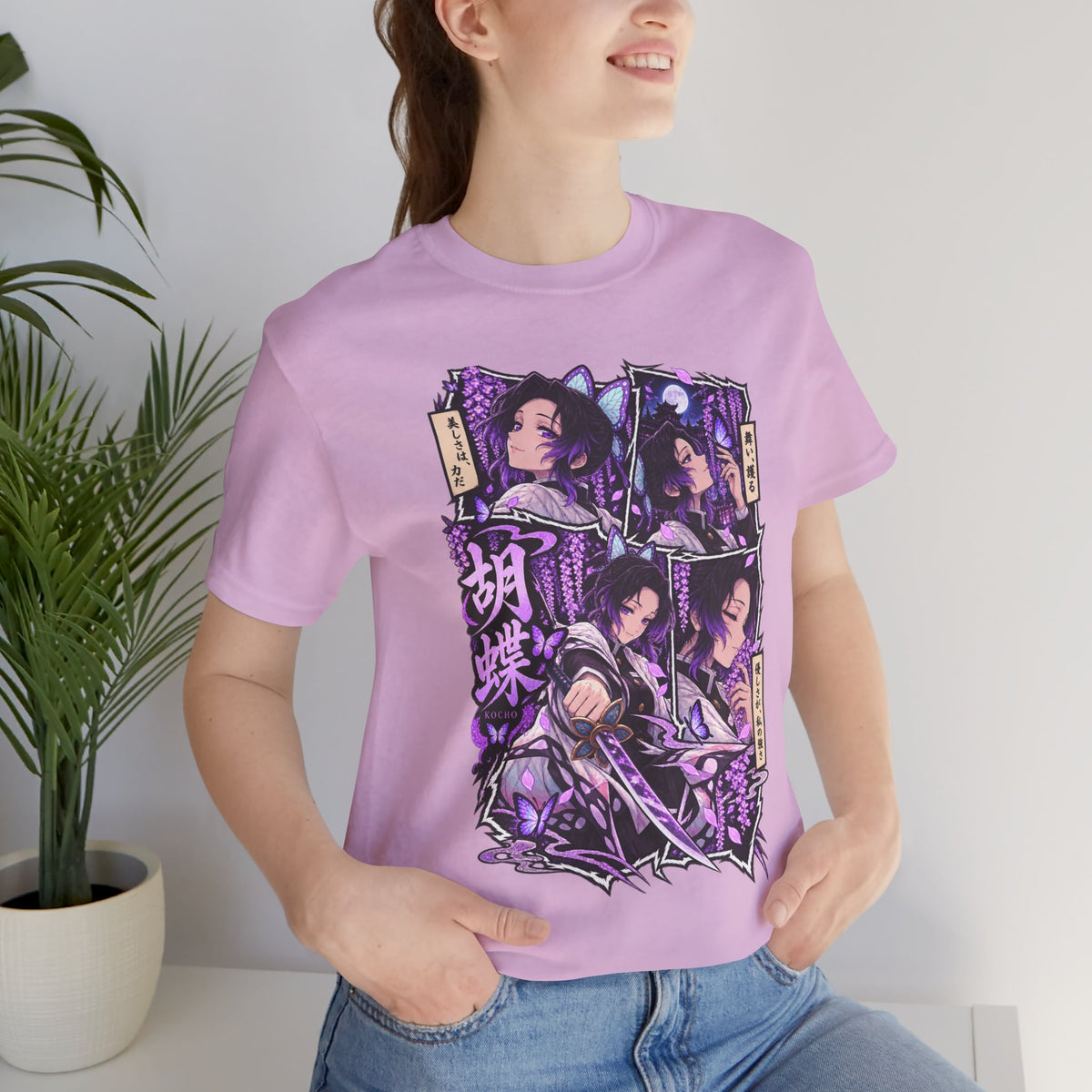 Shinobu Panel Tee | Manga Character Illustration