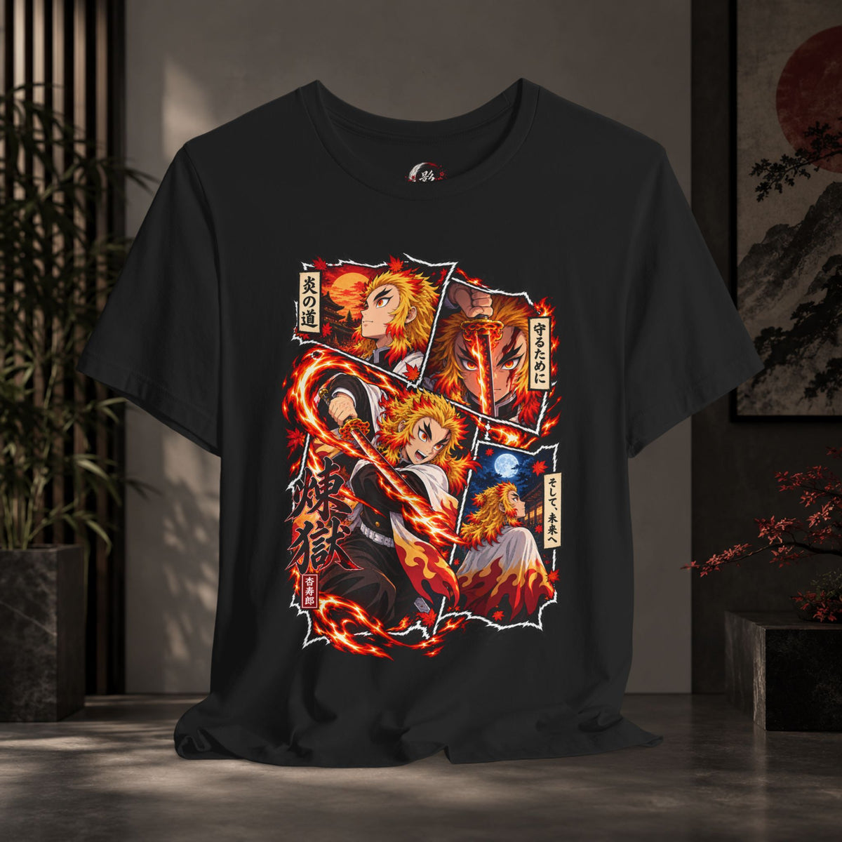 Rengoku Anime Panel Tee | Short Sleeve T-Shirt