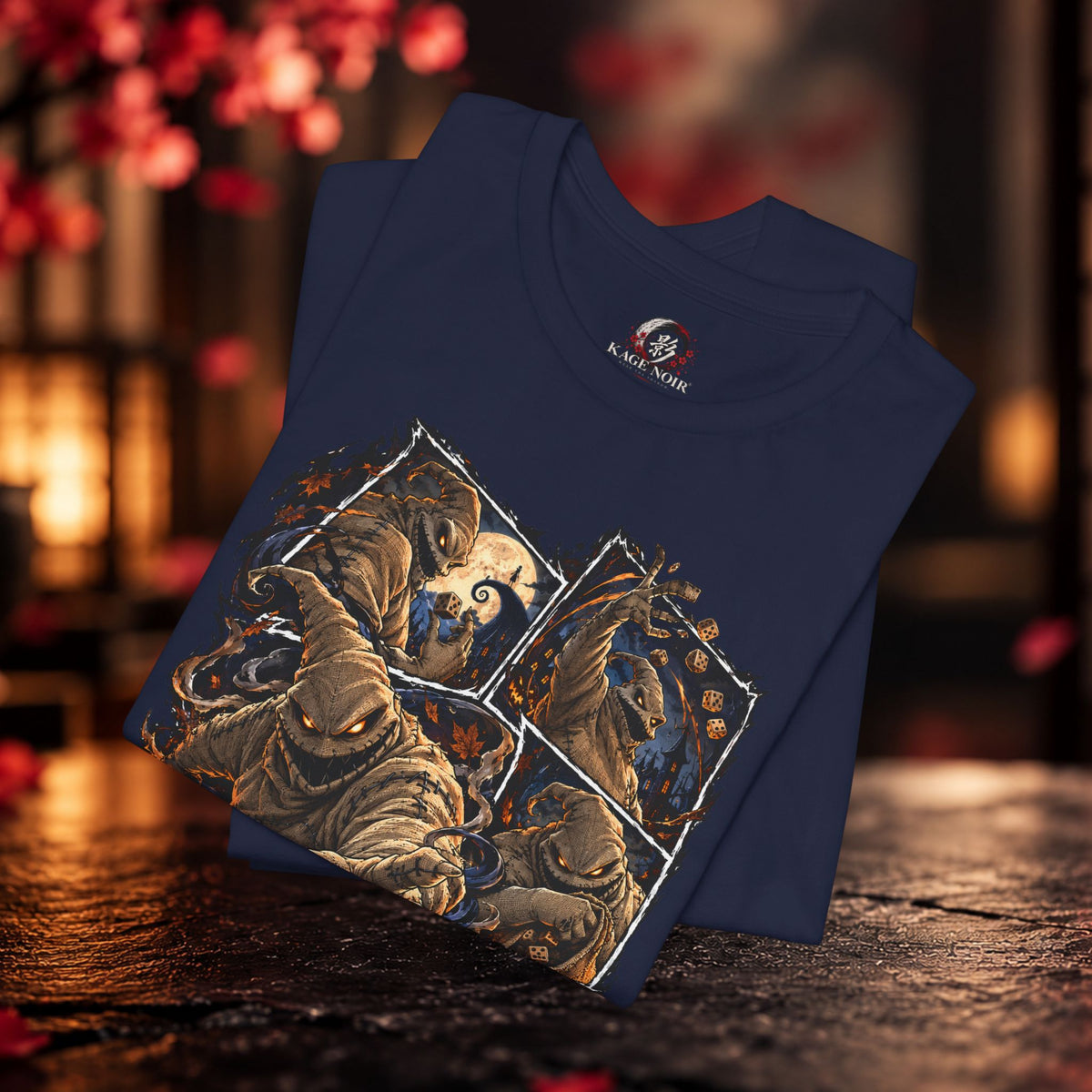 Halloween Grim Reaper Mosaic Graphic Tee – Dark Gothic Death Design