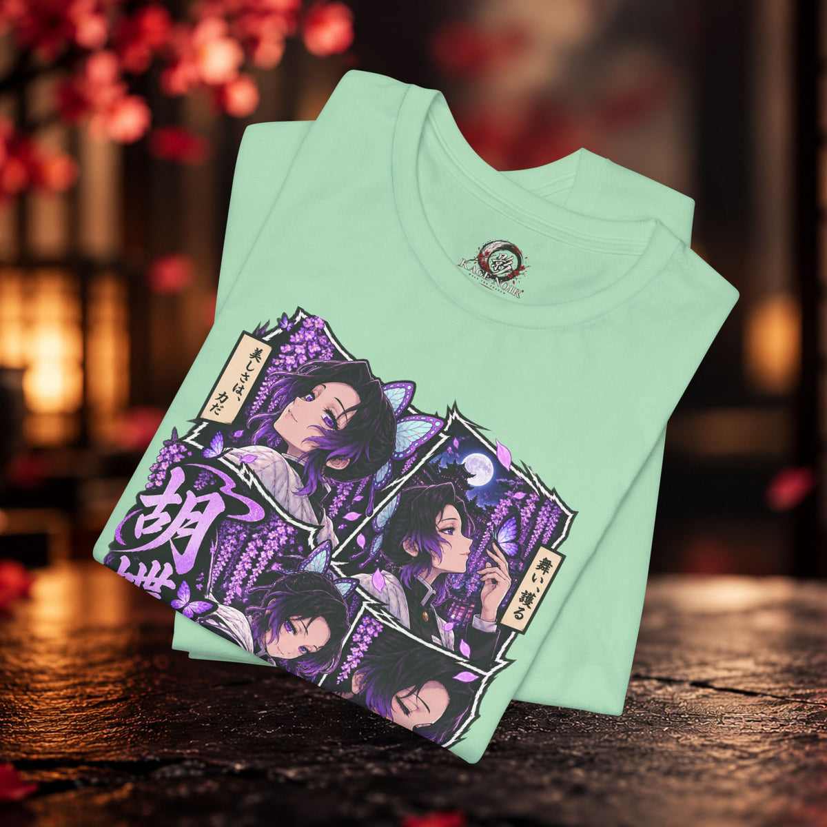 Shinobu Panel Tee | Manga Character Illustration