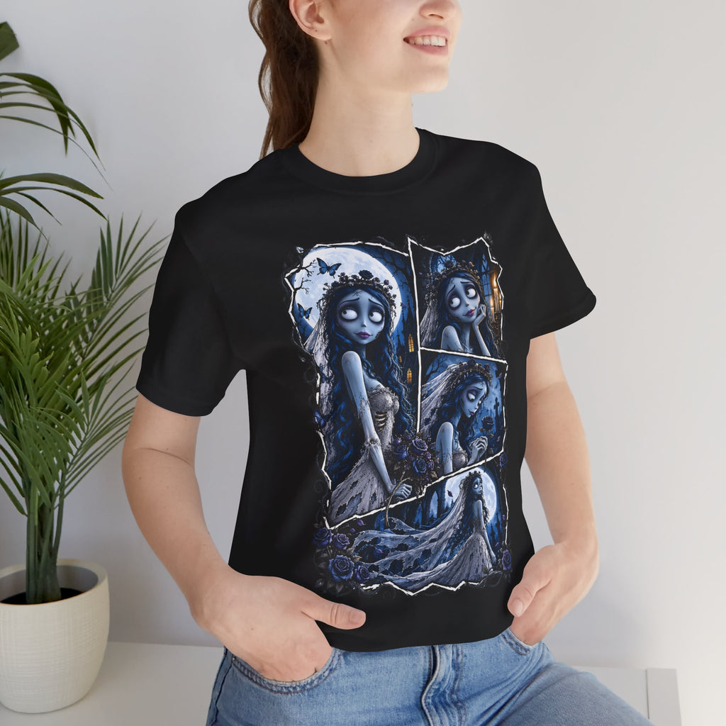 Halloween Gothic Bride Movie-Inspired T‑Shirt